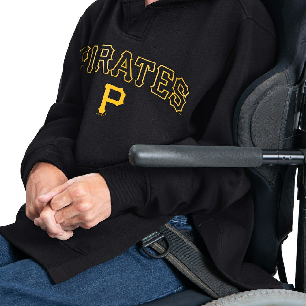 Pittsburgh Pirates G-III Sports by Carl Banks Adaptive Lockup Fleece Hoodie - Black - MLB Sale