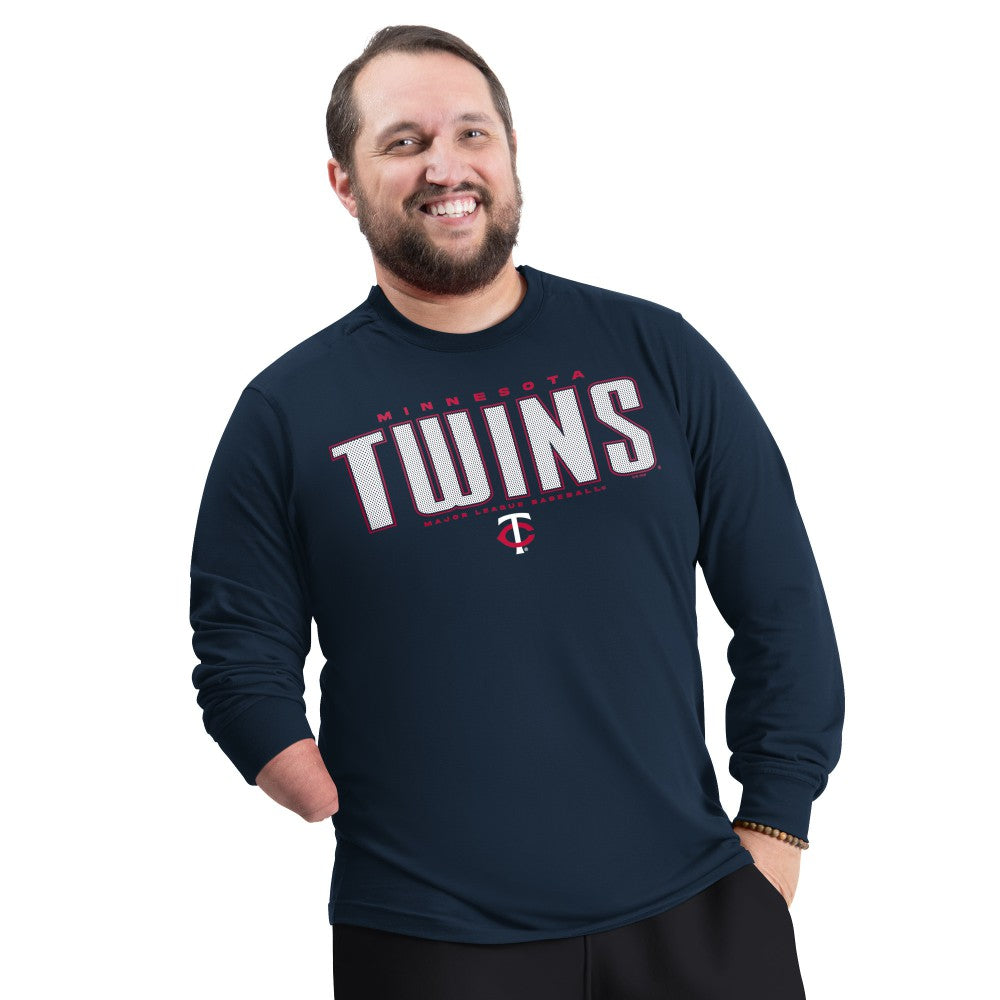 Minnesota Twins G-III Sports by Carl Banks Adaptive Long Sleeve T-Shirt - Navy - MLB on Sale