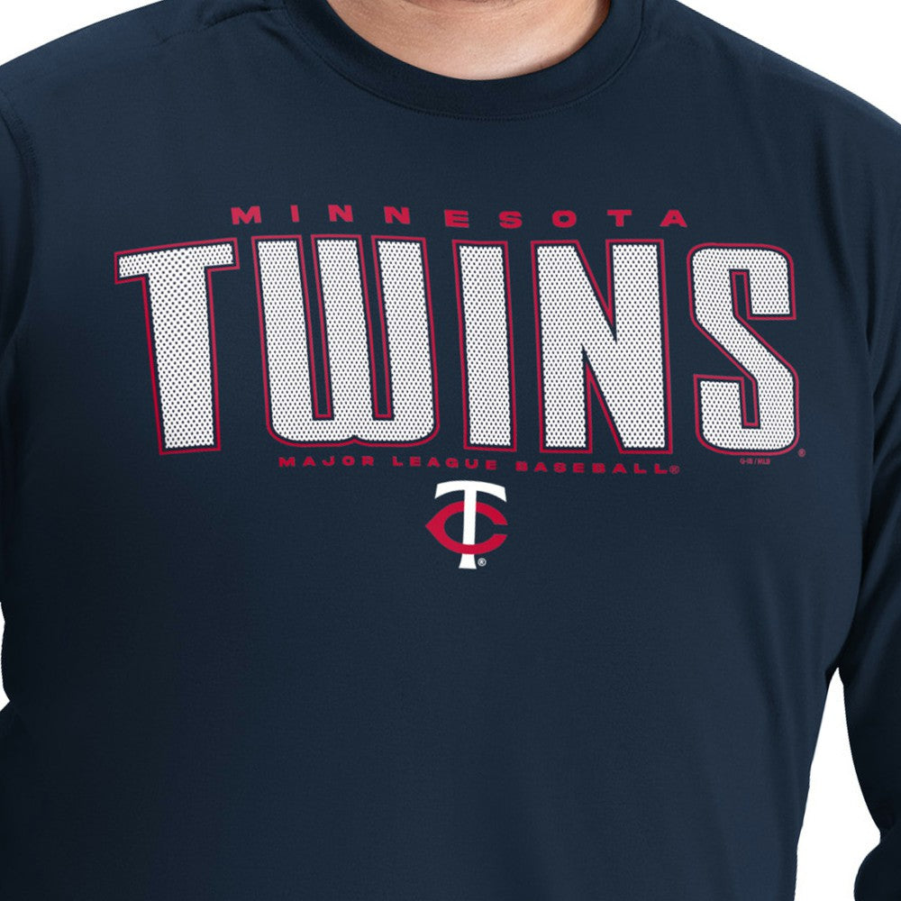 Minnesota Twins G-III Sports by Carl Banks Adaptive Long Sleeve T-Shirt - Navy - MLB on Sale