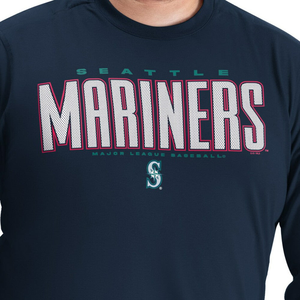 Seattle Mariners G-III Sports by Carl Banks Adaptive Long Sleeve T-Shirt - Navy - MLB Online