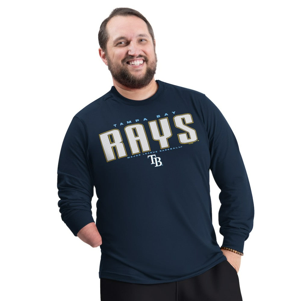 Tampa Bay Rays G-III Sports by Carl Banks Adaptive Long Sleeve T-Shirt - Navy - MLB Discount