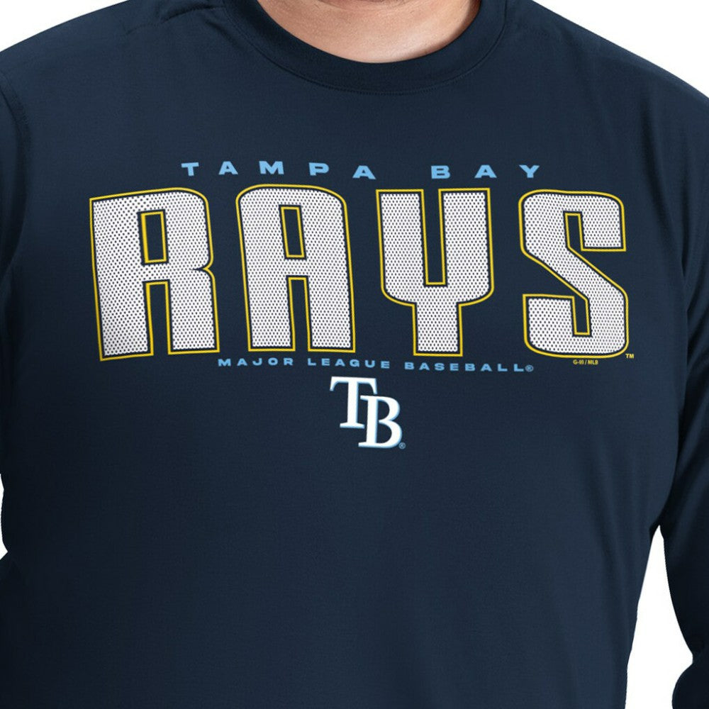 Tampa Bay Rays G-III Sports by Carl Banks Adaptive Long Sleeve T-Shirt - Navy - MLB Discount