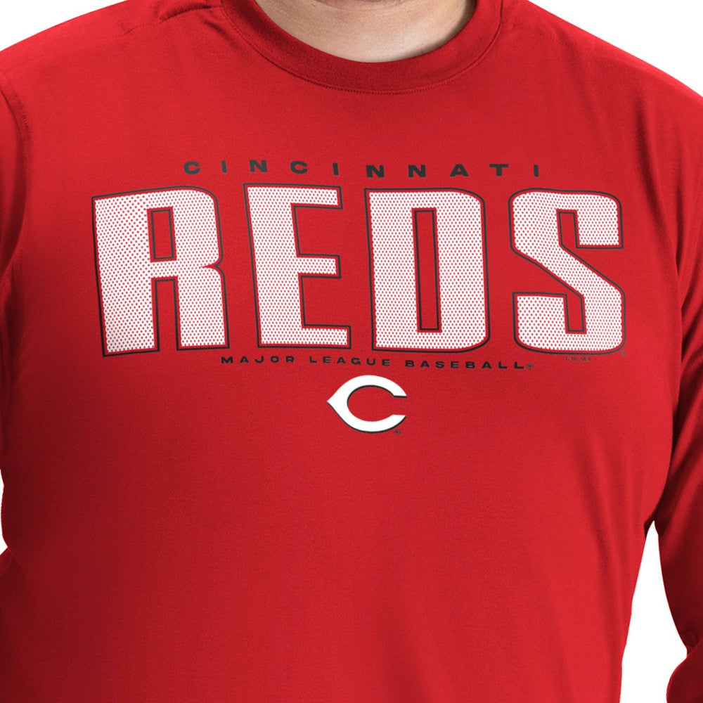 Cincinnati Reds G-III Sports by Carl Banks Adaptive Long Sleeve T-Shirt - Red - MLB Discount
