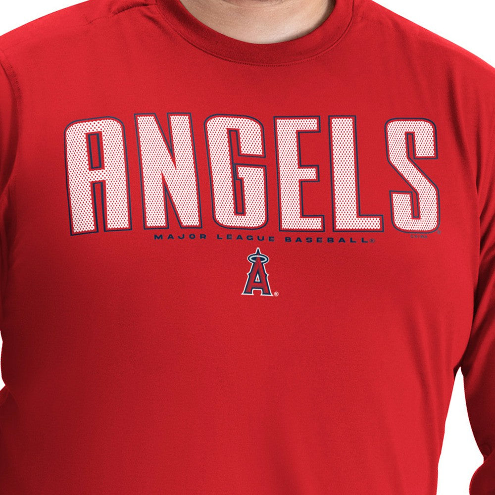 Los Angeles Angels G-III Sports by Carl Banks Adaptive Long Sleeve T-Shirt - Red - MLB on Sale