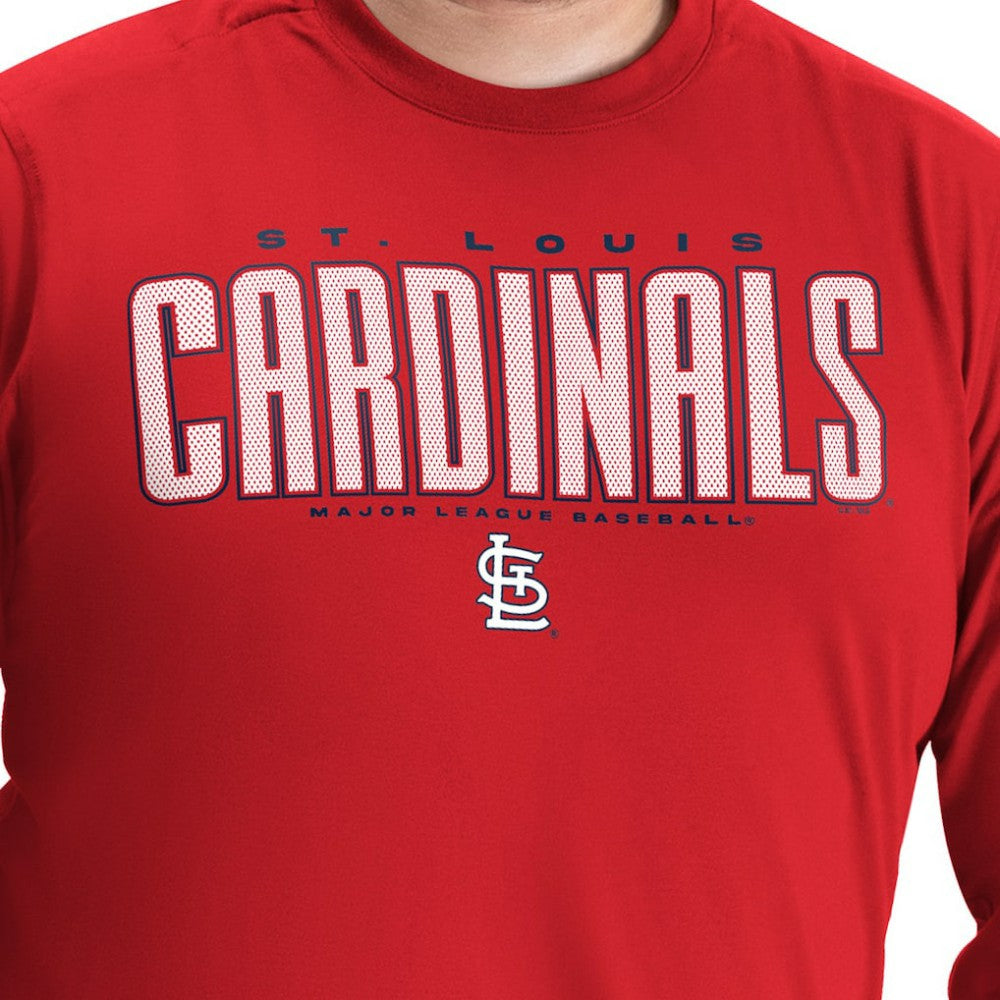 St. Louis Cardinals G-III Sports by Carl Banks Adaptive Long Sleeve T-Shirt - Red - MLB Lifestyle