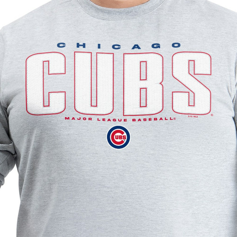 Chicago Cubs G-III Sports by Carl Banks Adaptive Long Sleeve T-Shirt - Gray - MLB Discount