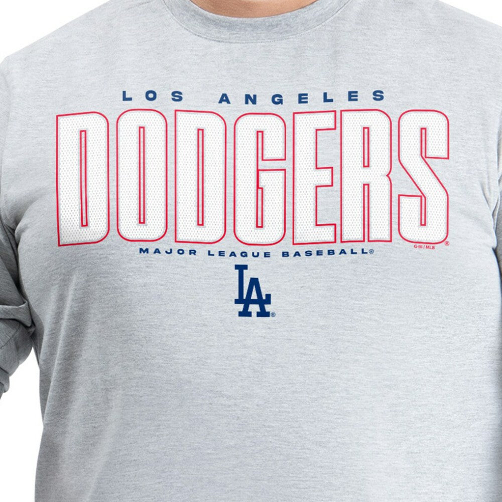 Los Angeles Dodgers G-III Sports by Carl Banks Adaptive Long Sleeve T-Shirt - Gray - MLB Sale