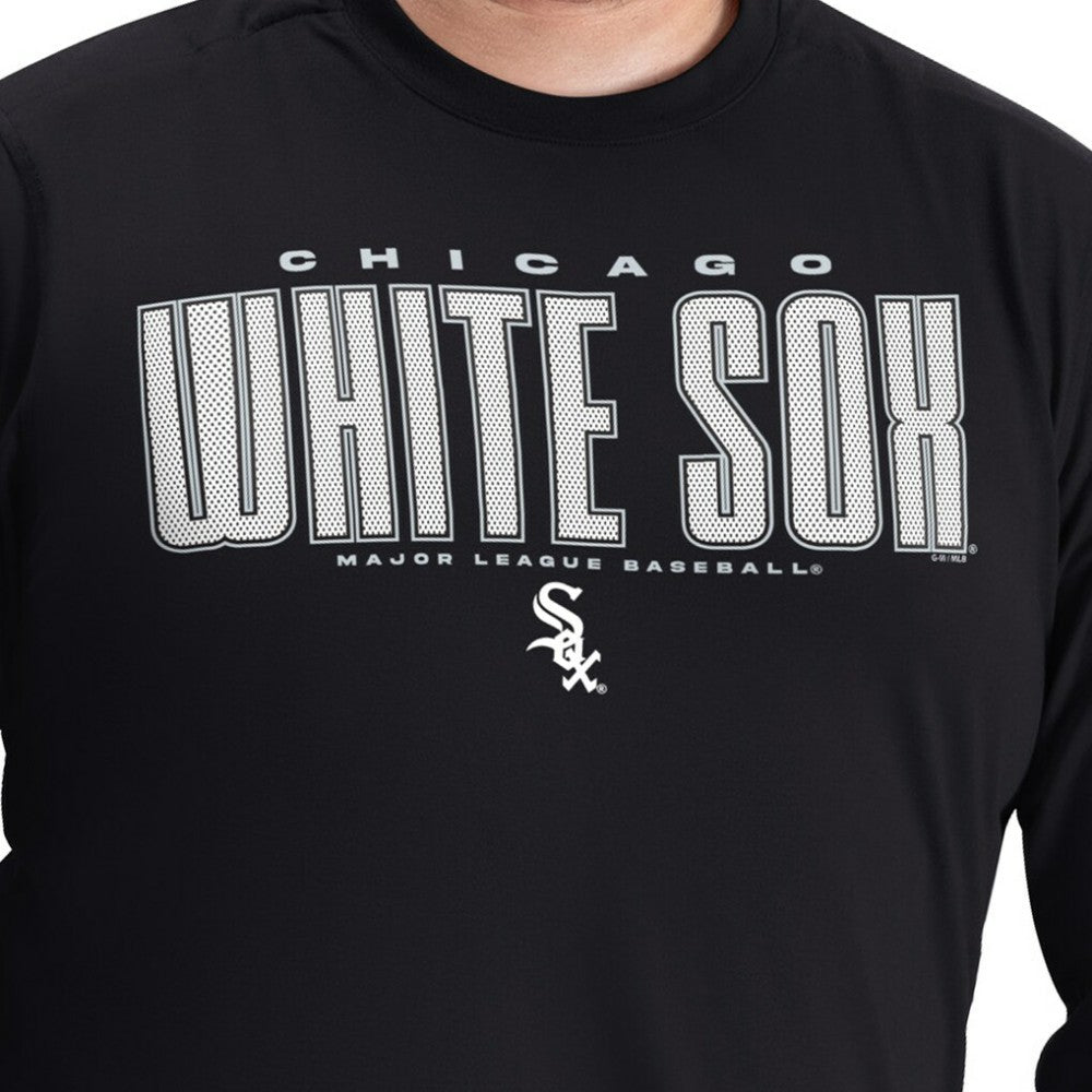 Chicago White Sox G-III Sports by Carl Banks Adaptive Long Sleeve T-Shirt - Black - MLB on Sale