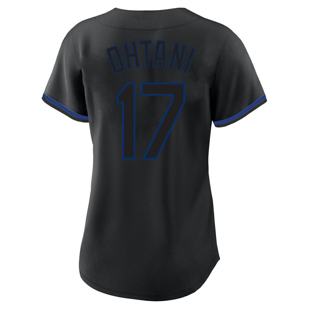 Shohei Ohtani Los Angeles Dodgers Profile Women's Plus Size Player Name & Number Fashion Jersey - Black - MLB Sale