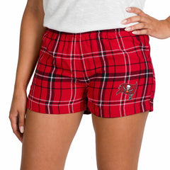 Tampa Bay Buccaneers Concepts Sport Women's Ultimate Flannel Shorts Red/Black