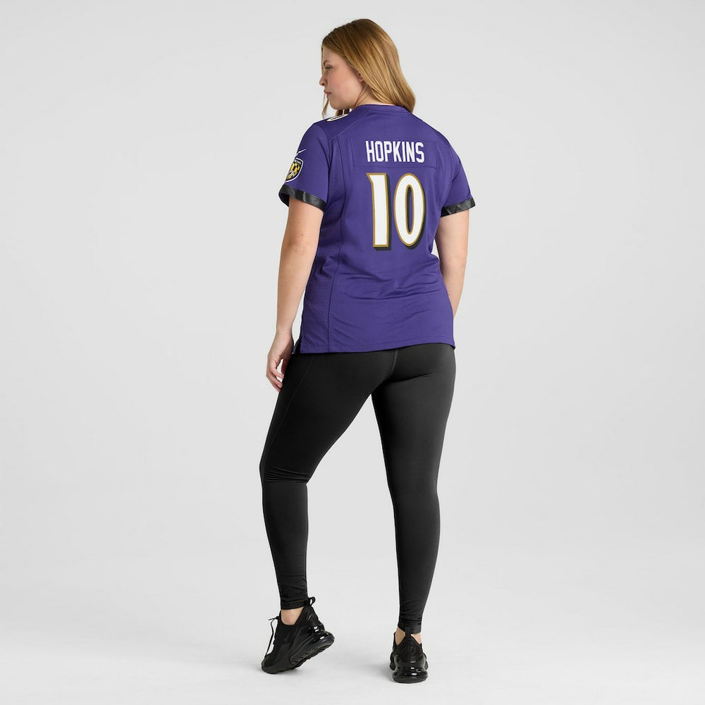 Nike DeAndre Hopkins Baltimore Ravens Women's Team Game Jersey Purple