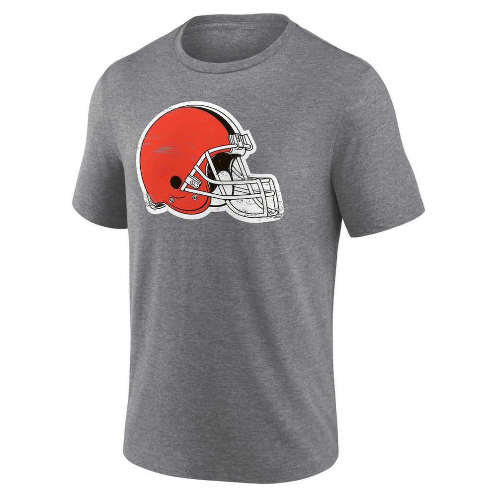 Cleveland Browns Heritage Custom Name & Number Tri-Blend T-Shirt Gray