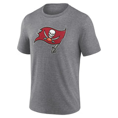 Tampa Bay Buccaneers Heritage Custom Name & Number Tri-Blend T-Shirt Gray