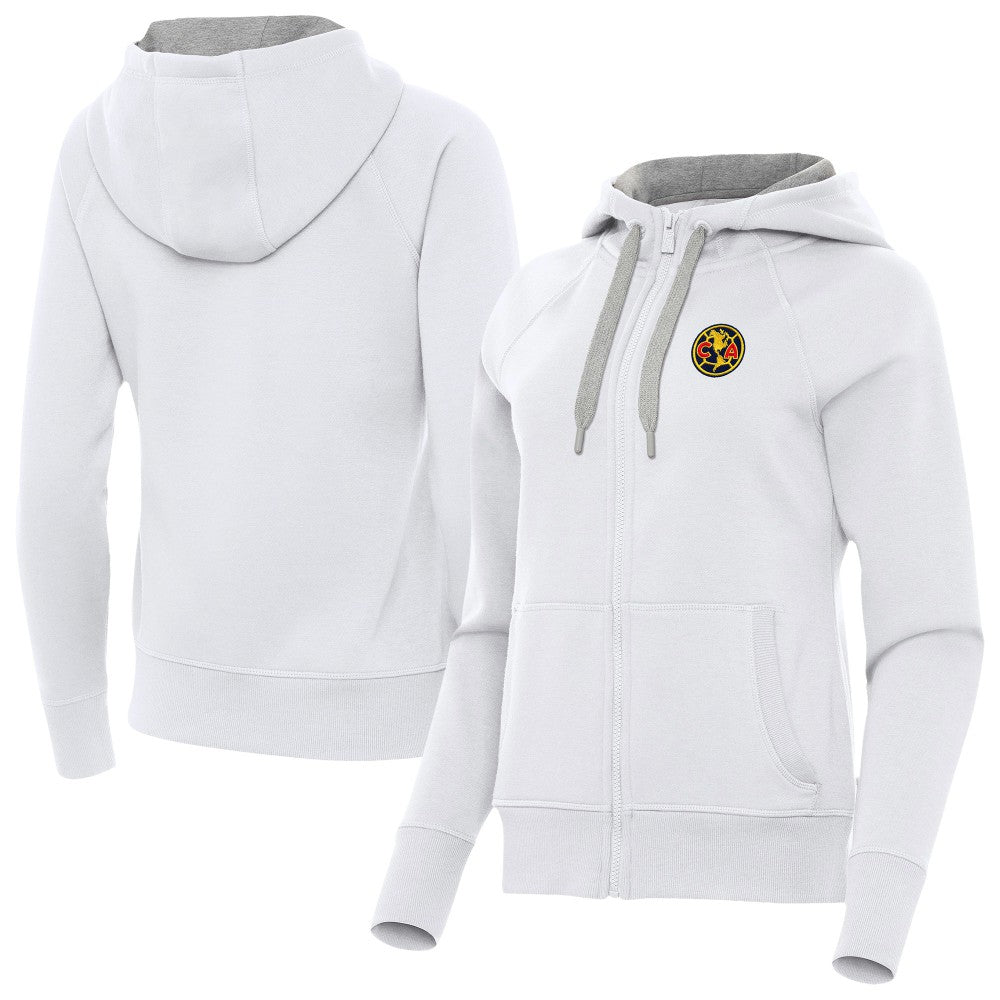 Club America Antigua Women's Takeover Full-Zip Hoodie White