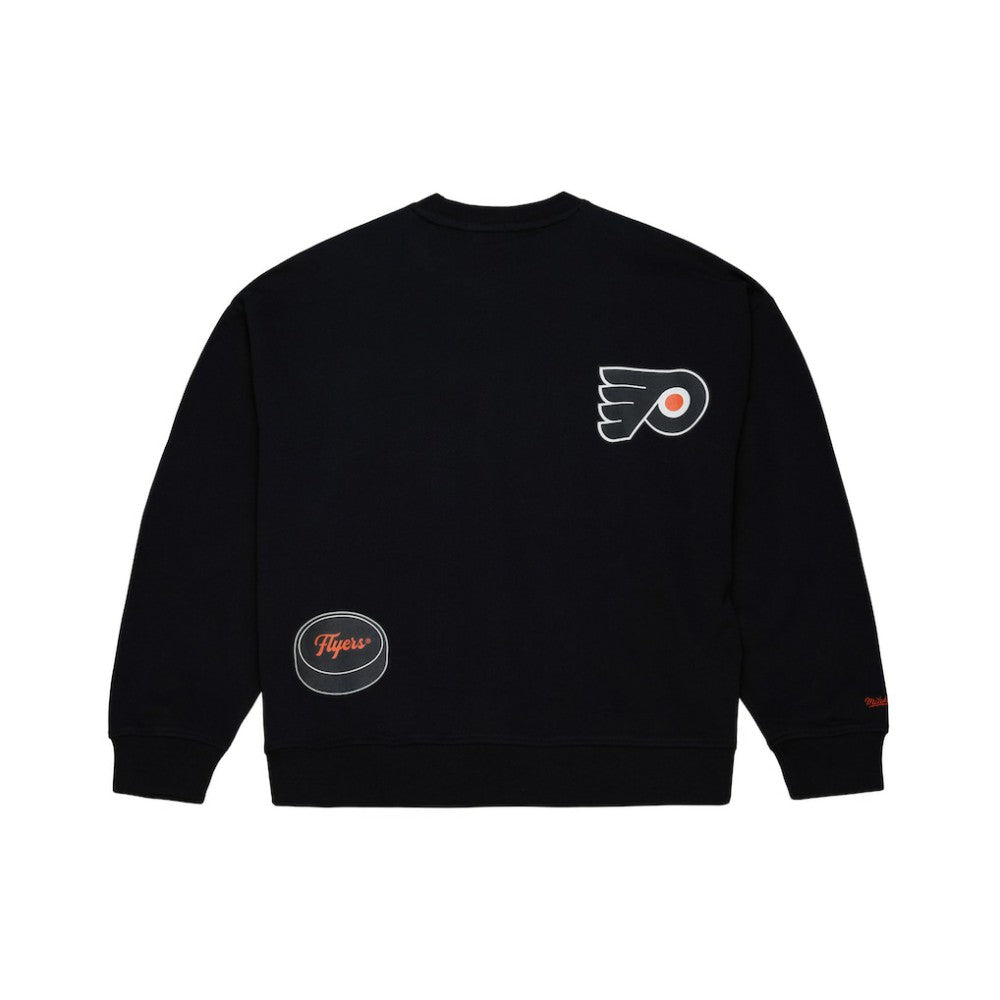Philadelphia Flyers Mitchell & Ness Women's Vintage Crewneck Sweatshirt - Black - NHL 203398444