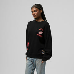 Detroit Red Wings Mitchell & Ness Women's Vintage Crewneck Sweatshirt - Black - NHL 203398446