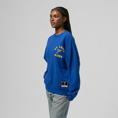 St. Louis Blues Mitchell & Ness Women's Vintage Crewneck Sweatshirt - Blue - NHL 203398447