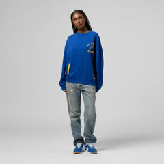 St. Louis Blues Mitchell & Ness Women's Vintage Crewneck Sweatshirt - Blue - NHL 203398447