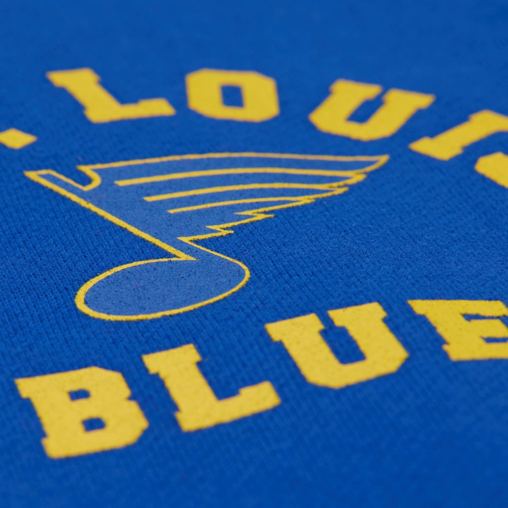 St. Louis Blues Mitchell & Ness Women's Vintage Crewneck Sweatshirt - Blue - NHL 203398447