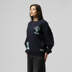 Seattle Kraken Mitchell & Ness Women's Vintage Crewneck Sweatshirt - Deep Sea Blue - NHL 203398448