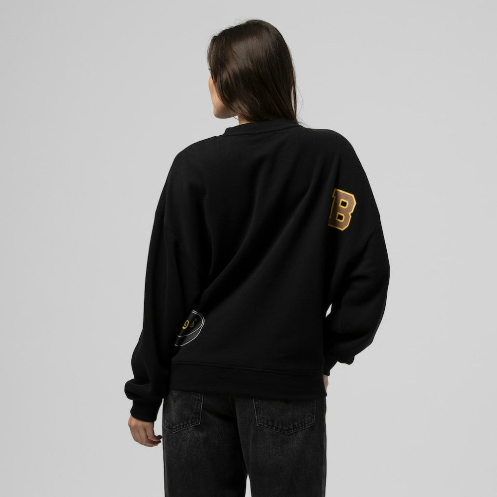 Boston Bruins Mitchell & Ness Women's Vintage Crewneck Sweatshirt - Black - NHL 203398449
