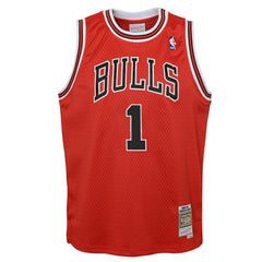 Derrick Rose Chicago Bulls Youth 2008/09 Hardwood Classics Swingman Jersey for sale Red | Mitchell & Ness discount