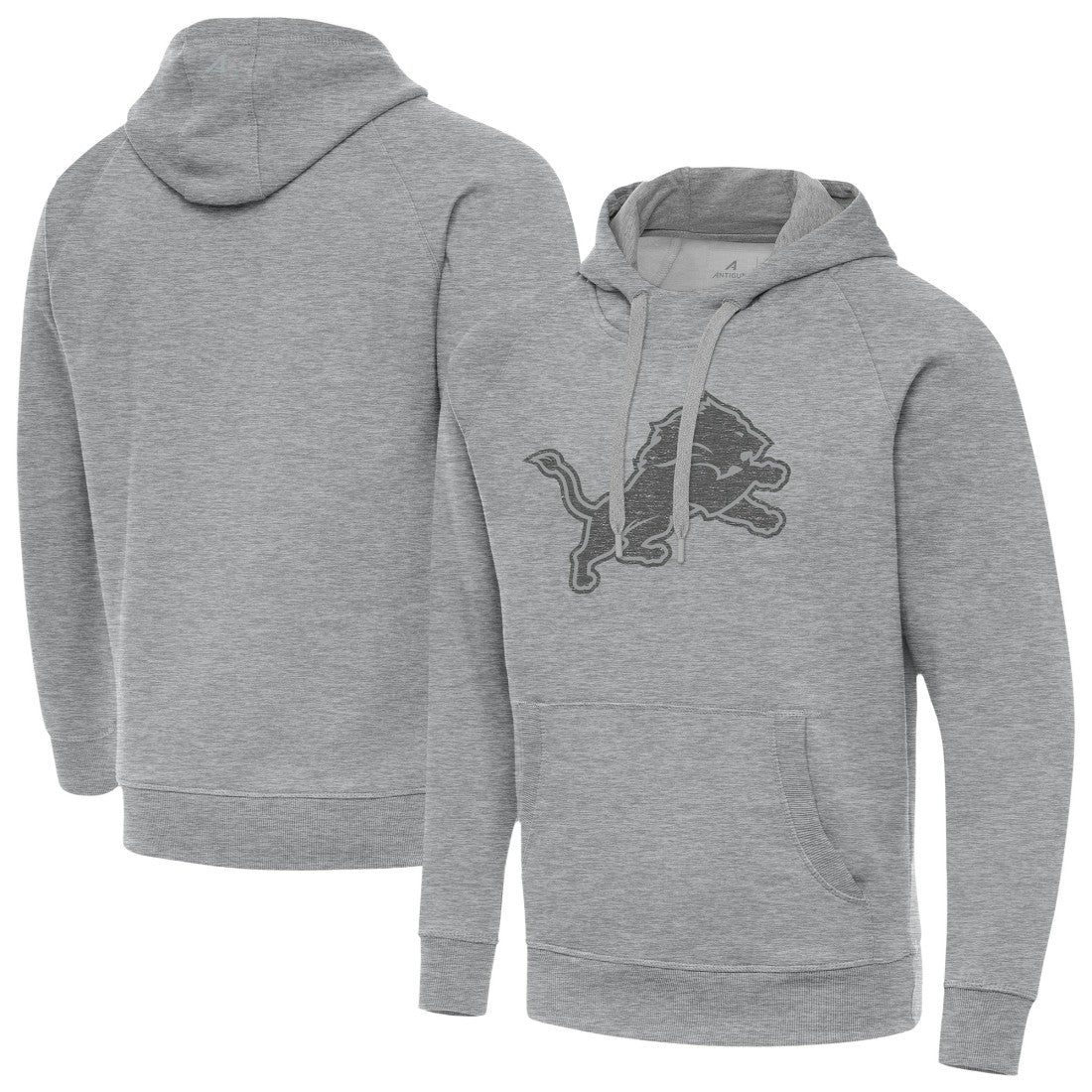Detroit Lions Antigua Victory Hoodie Heather Gray