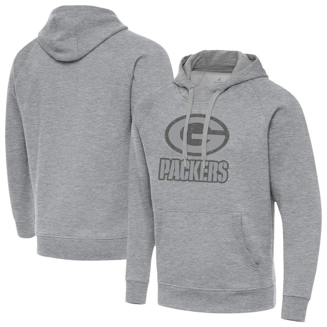 Green Bay Packers Antigua Victory Hoodie Heather Gray