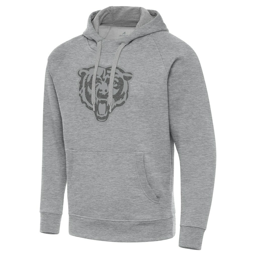Chicago Bears Antigua Victory Hoodie Heather Gray