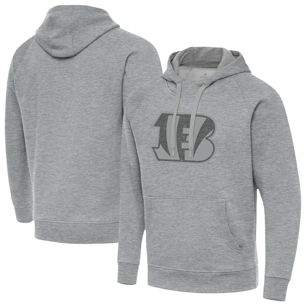 Cincinnati Bengals Antigua Victory Hoodie Heather Gray