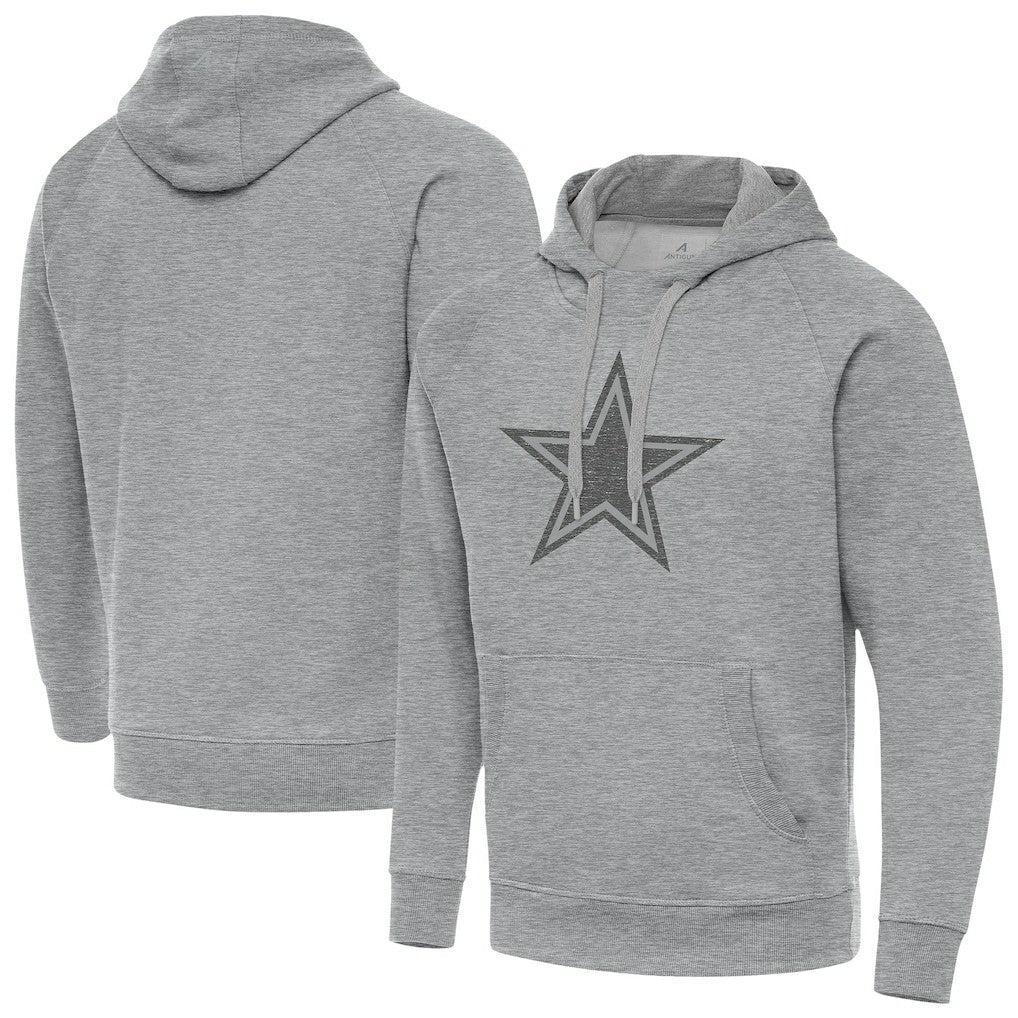 Dallas Cowboys Antigua Victory Hoodie Heather Gray