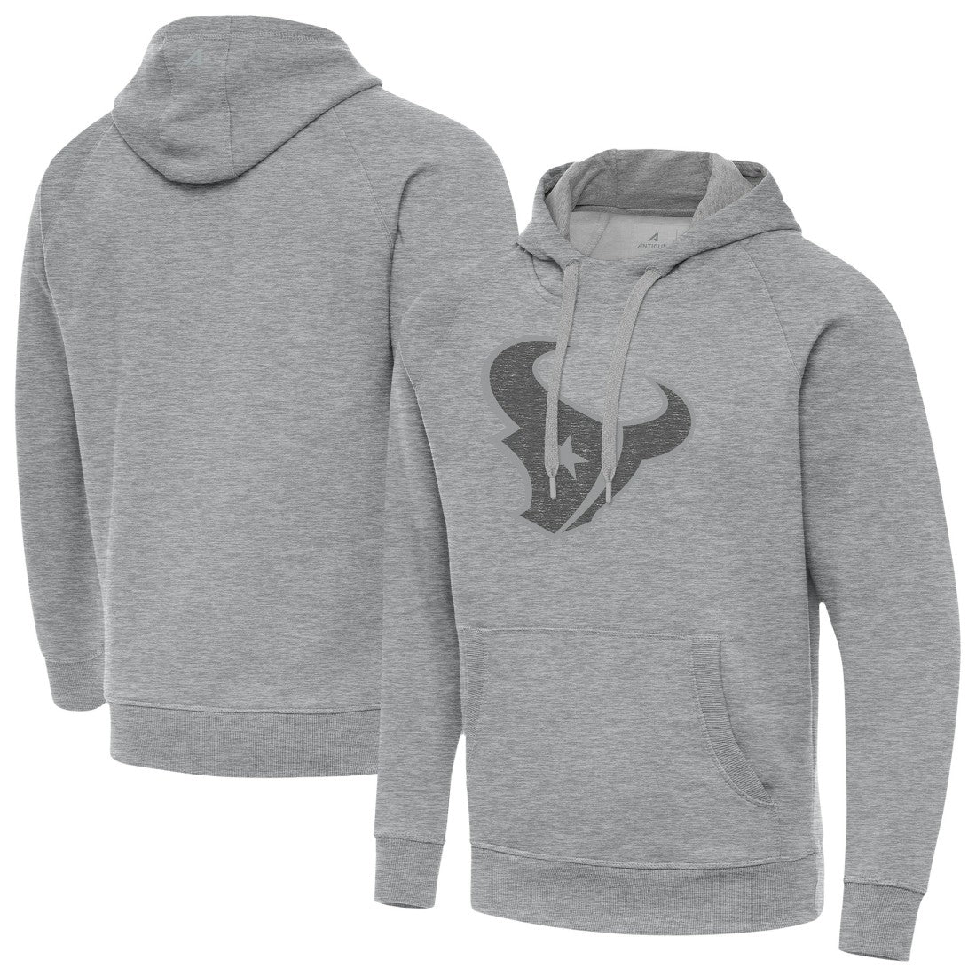 Houston Texans Antigua Victory Hoodie Heather Gray