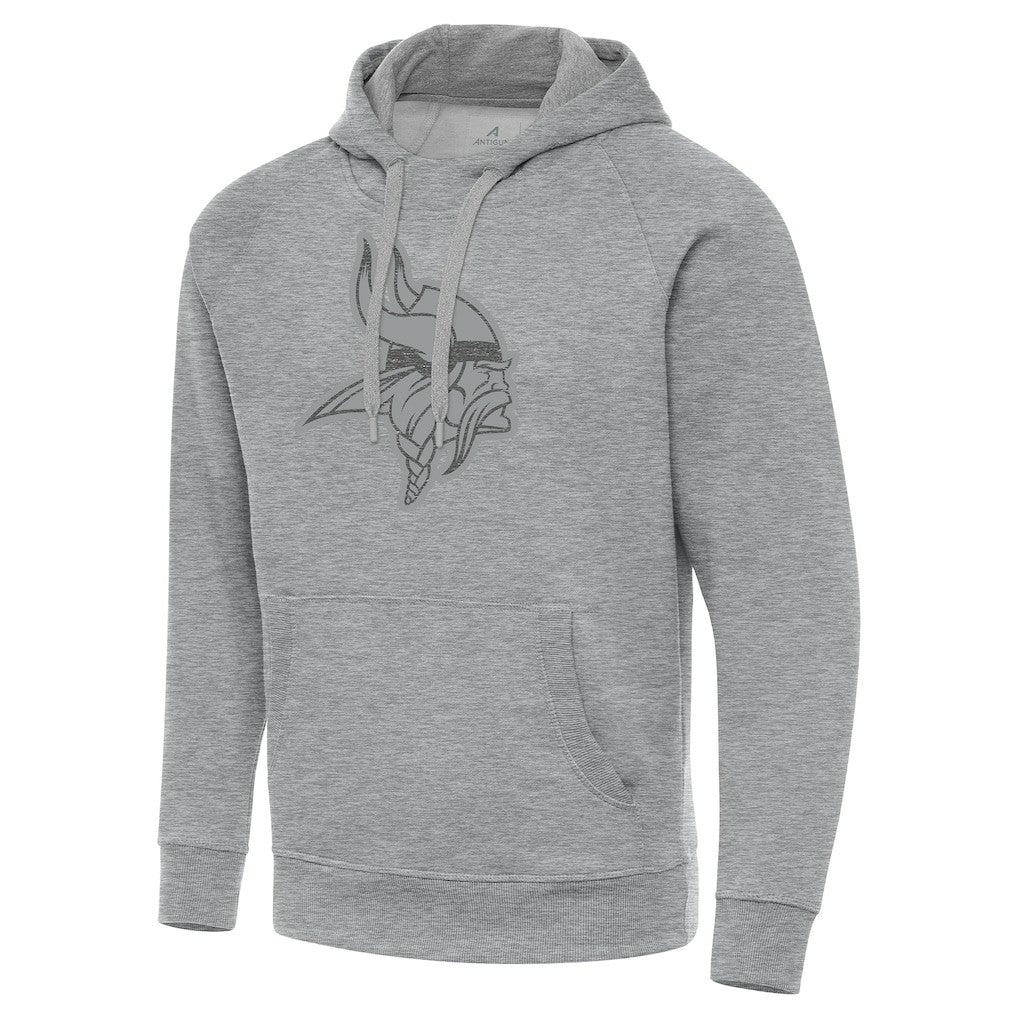 Minnesota Vikings Antigua Victory Hoodie Heather Gray