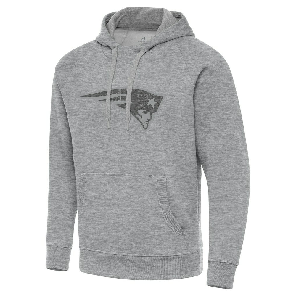 New England Patriots Antigua Victory Hoodie Heather Gray