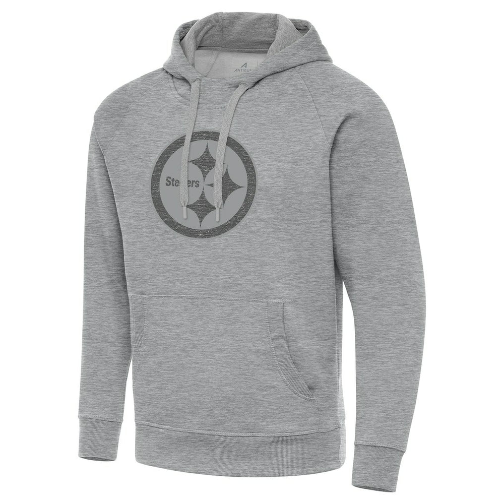 Pittsburgh Steelers Antigua Victory Hoodie Heather Gray
