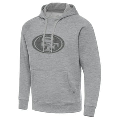 San Francisco 49ers Antigua Victory Hoodie Heather Gray