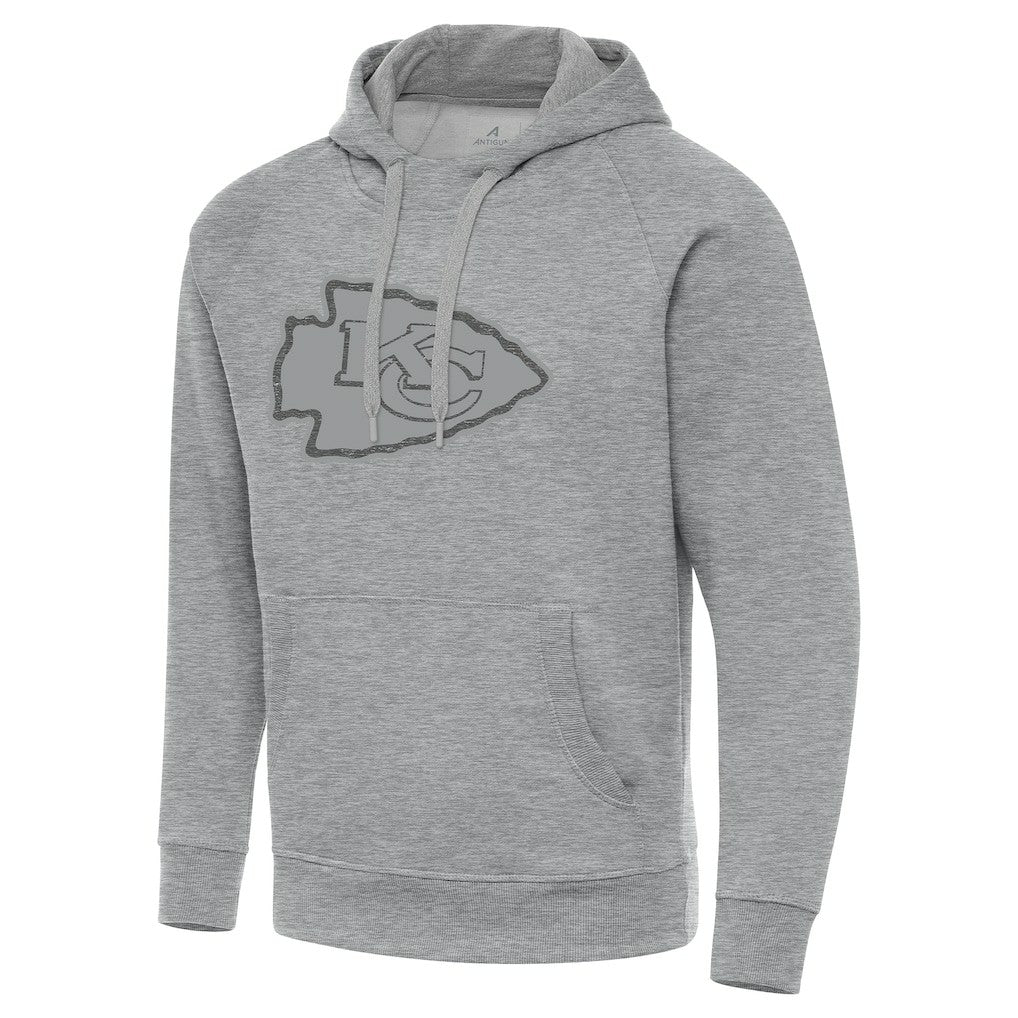 Kansas City Chiefs Antigua Victory Hoodie Heather Gray