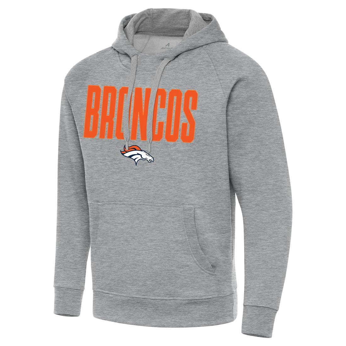 Denver Broncos Antigua Victory Hoodie Heather Gray