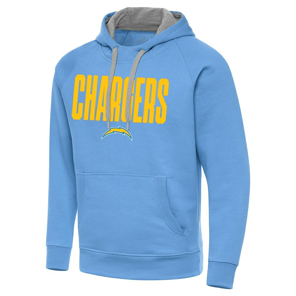 Los Angeles Chargers Antigua Victory Hoodie Powder Blue