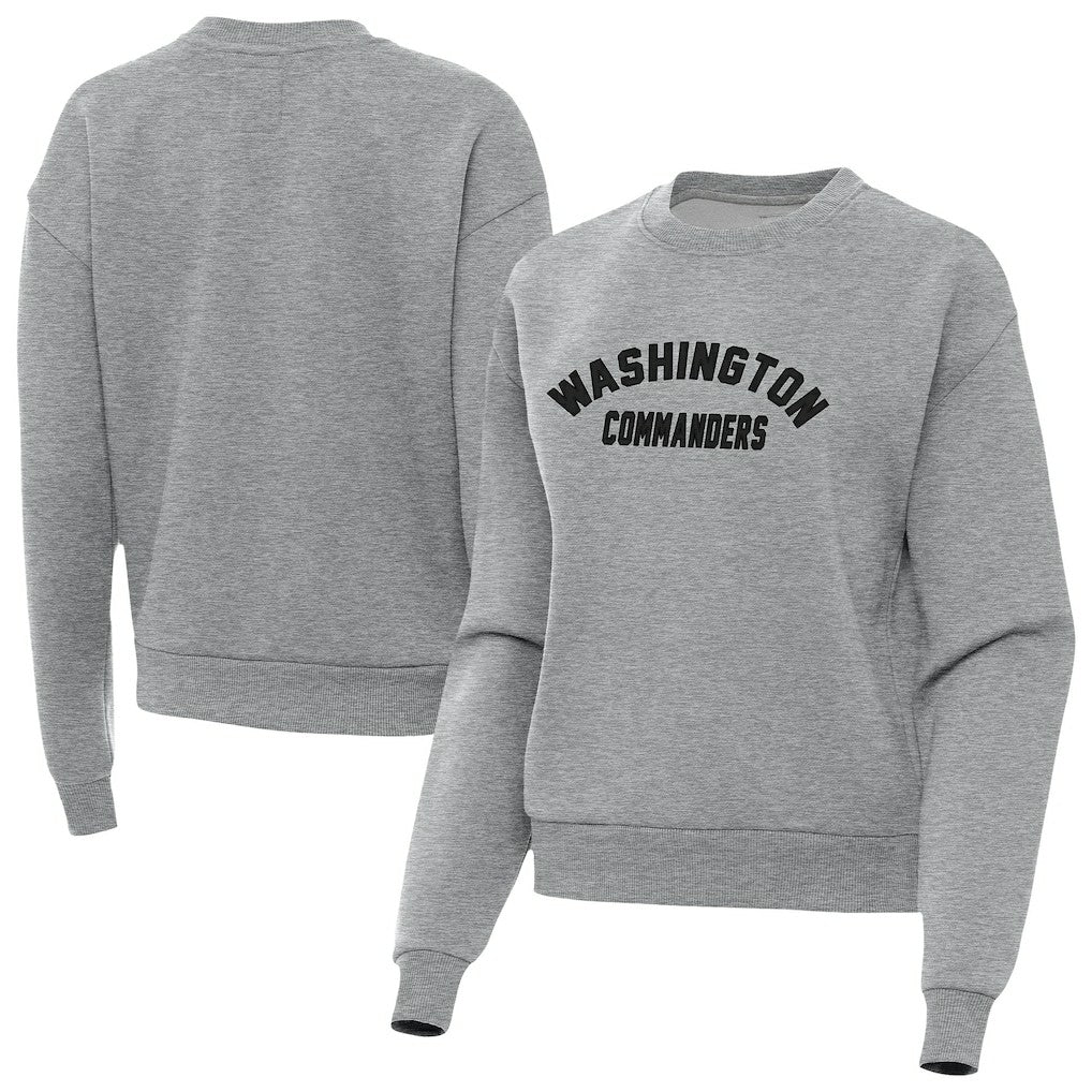 Washington Commanders Antigua Women's Victory Sweatshirt Heather Gray