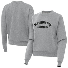 Washington Commanders Antigua Women's Victory Sweatshirt Heather Gray