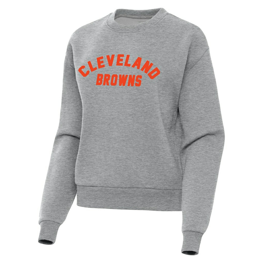 Cleveland Browns Antigua Women's Victory Sweatshirt Heather Gray