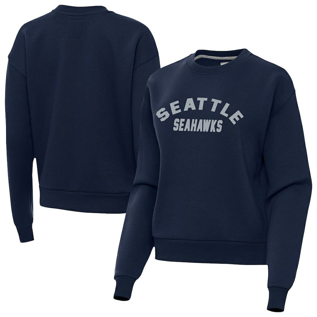 Seattle Seahawks Antigua Women's Victory Sweatshirt Navy