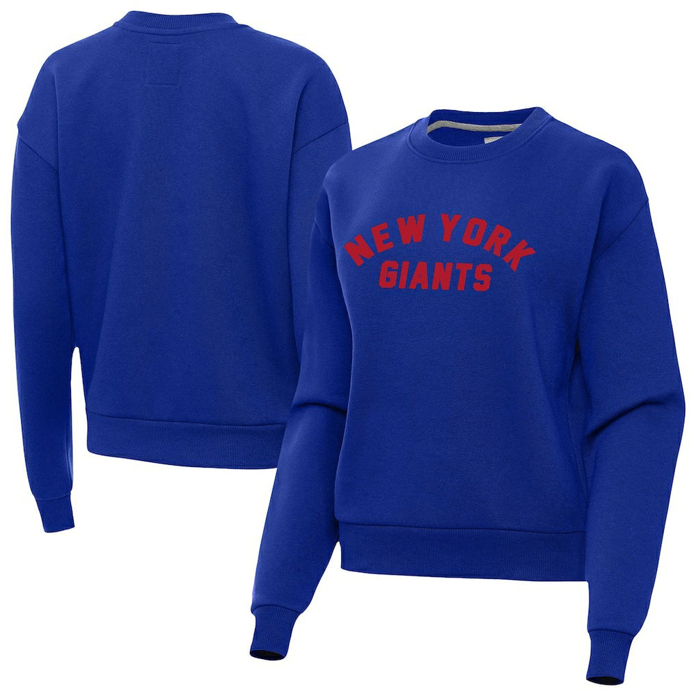 New York Giants Antigua Women's Victory Sweatshirt Royal