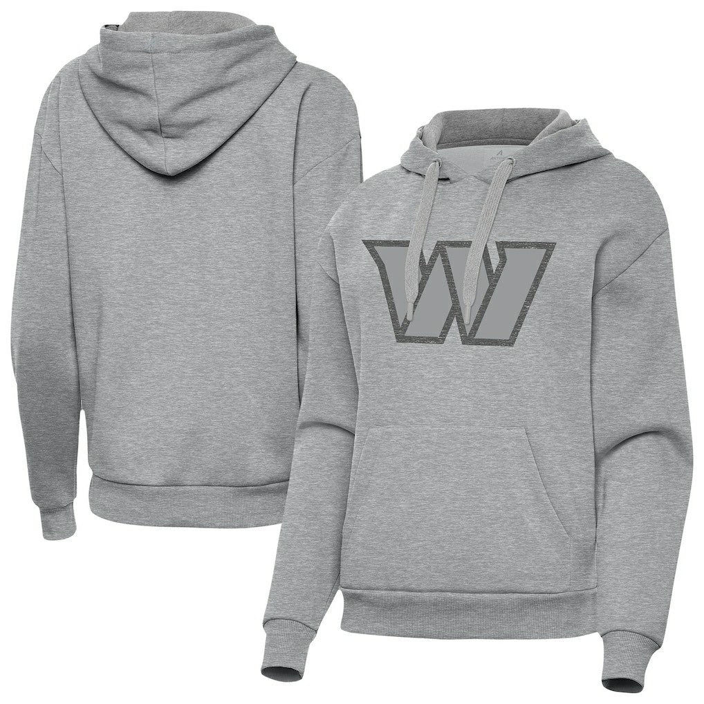 Washington Commanders Antigua Women's Victory Hoodie Heather Gray