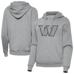 Washington Commanders Antigua Women's Victory Hoodie Heather Gray