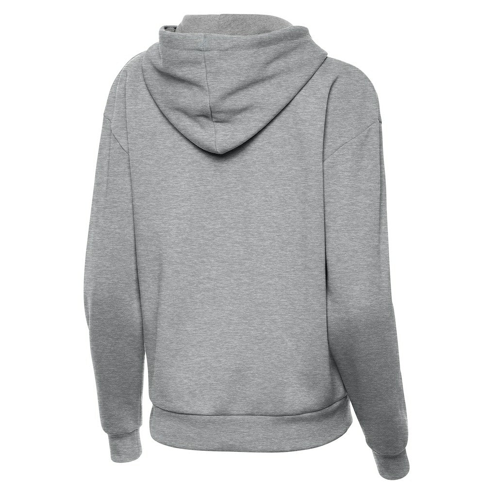 Miami Dolphins Antigua Women's Victory Hoodie Heather Gray