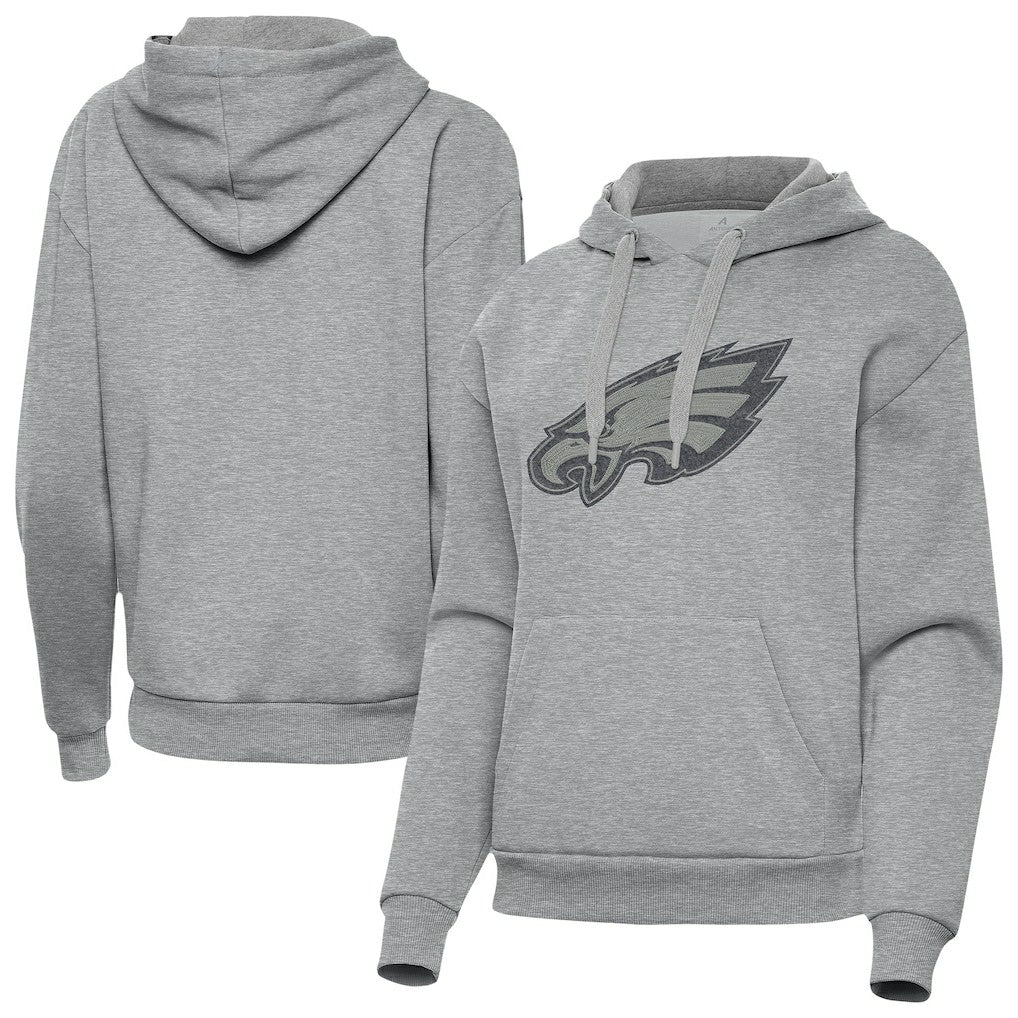 Philadelphia Eagles Antigua Women's Victory Hoodie Heather Gray