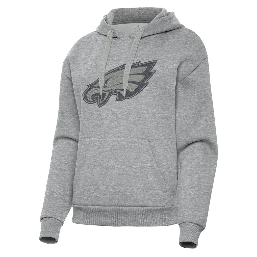 Philadelphia Eagles Antigua Women's Victory Hoodie Heather Gray