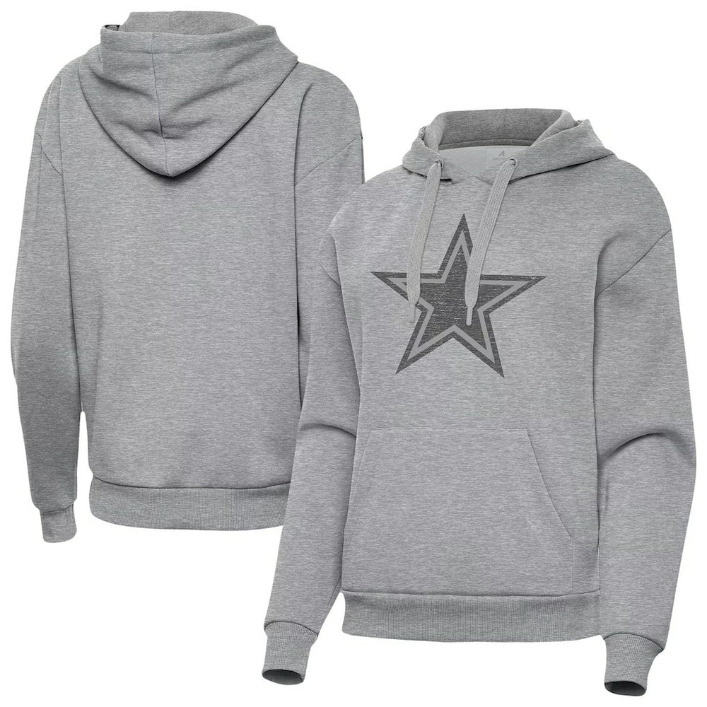 Dallas Cowboys Antigua Women's Victory Hoodie Heather Gray